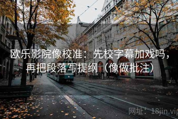 欧乐影院像校准：先校字幕加戏吗，再把段落写提纲（像做批注）