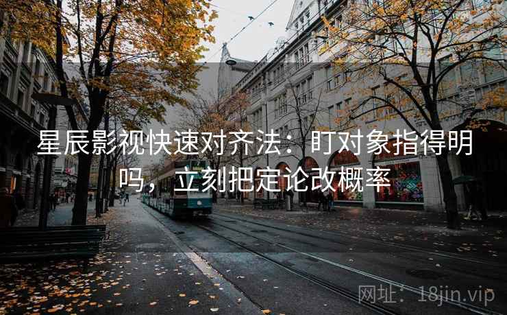 星辰影视快速对齐法：盯对象指得明吗，立刻把定论改概率