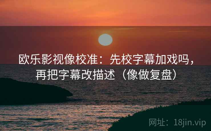 欧乐影视像校准：先校字幕加戏吗，再把字幕改描述（像做复盘）
